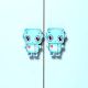 Handcrafted Acacia Wood Robot Handle Pair